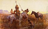 Charles Marion Russell The Lost Trail painting